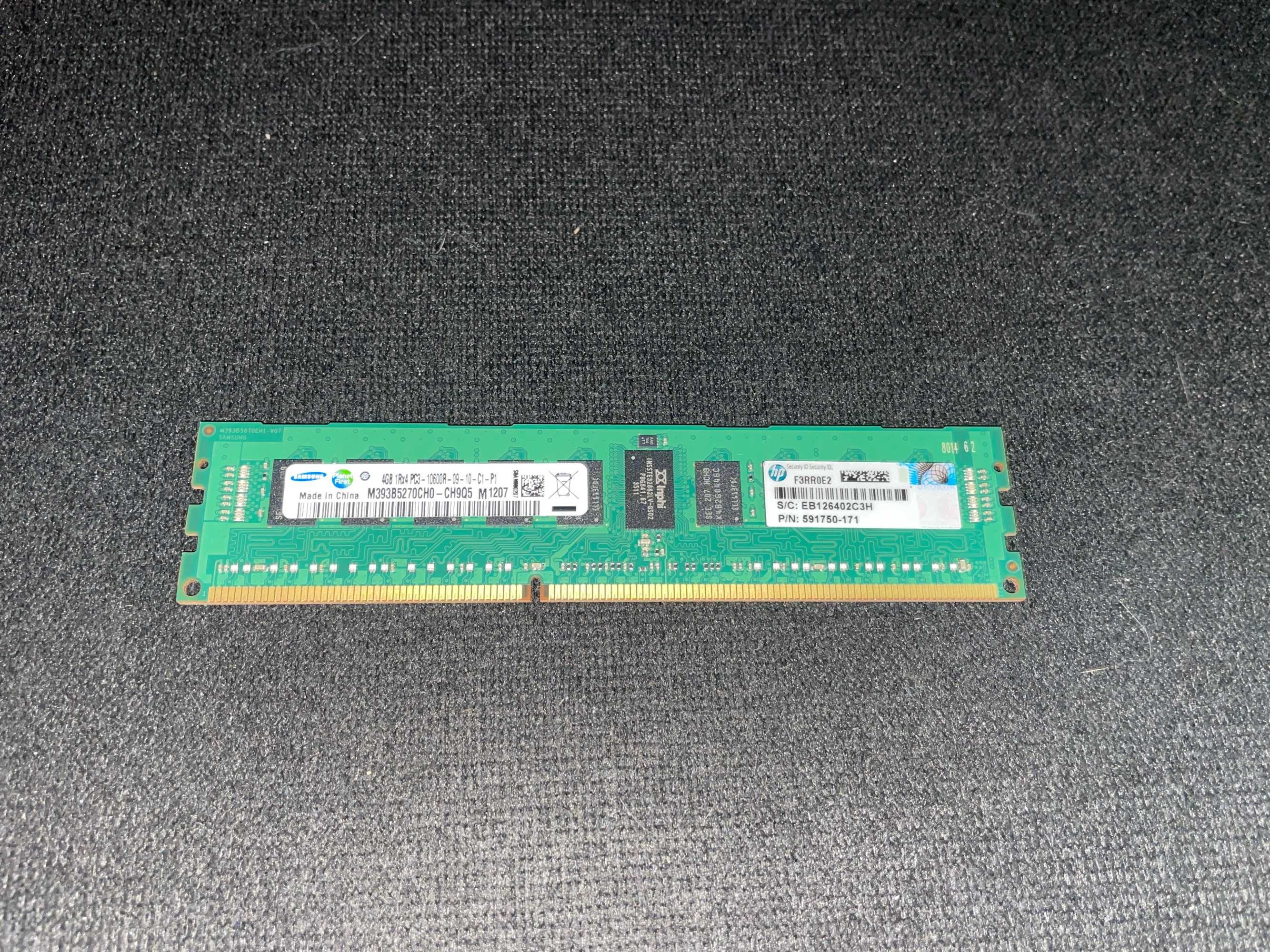 RAM 4GB 1RX4 PC3 10600R-09-10-C1-P1