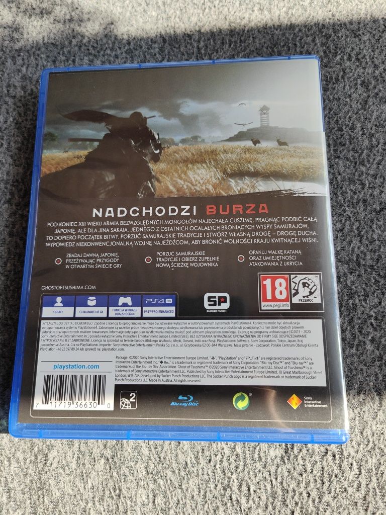 Ghost of tsushima PS4 PlayStation 4 5 Polska wersja