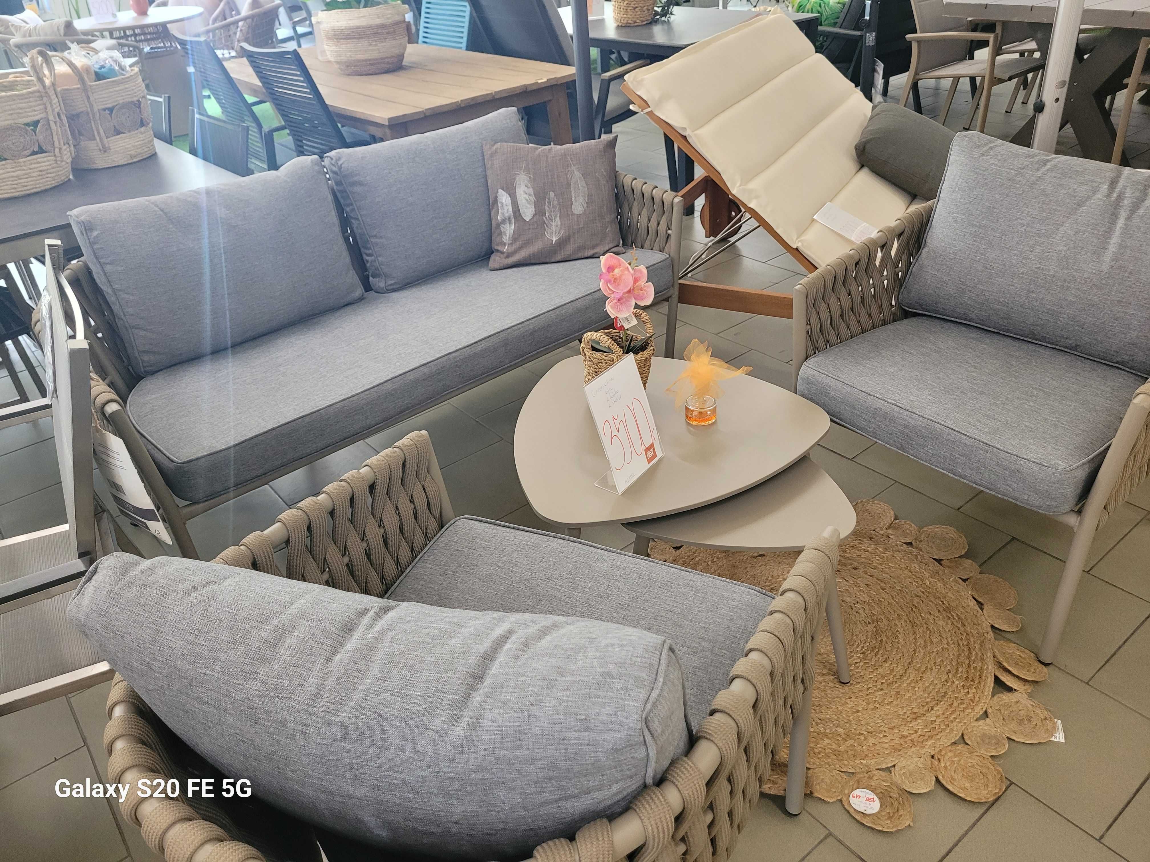 Zestaw ogrodowy Conversation sofa+ dwa fotele+ dwa stoliki