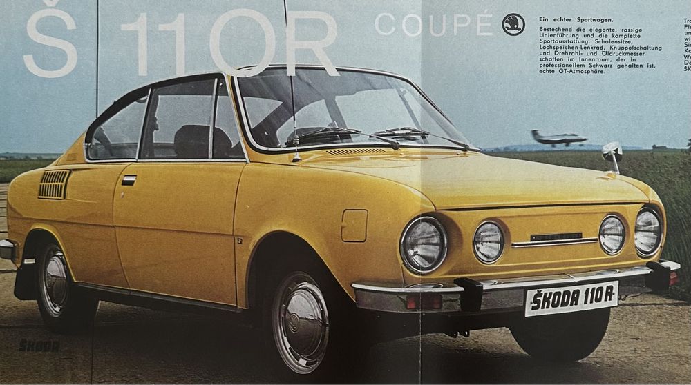 Skoda S 100, S 110 R coupé - folder reklamowy