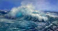 Картина Хвиля Море Океан 130х70, Волна, О. Борисенко, хвилі, волны