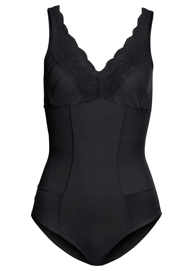 B.P.C. body shape średni stopień modelowania czarne z koronką r.36