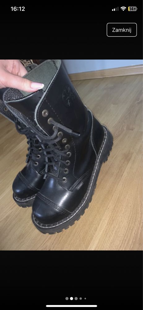 glany steel czarne