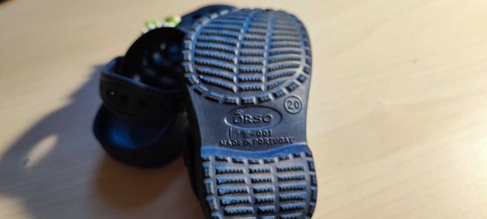 Socas crocs para bebé azuis