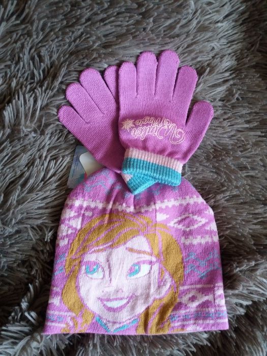 Шапка и перчатки Frozen Холодное Сердце (Character Disney Princess)
