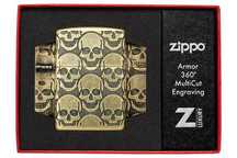 Zapalniczka Zippo 29561 Skulls Design Mosiężne czaszki 600.07.234 Nowa