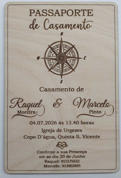 Convite de casamento personalizado (Sob orçamento)