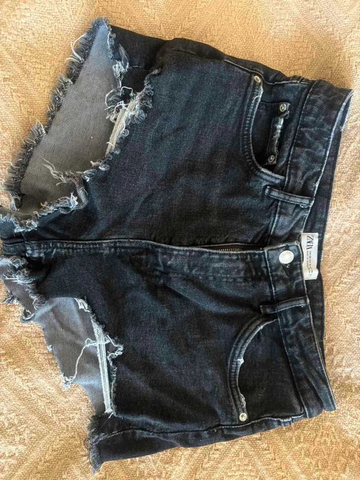 shorty jeansowe Zara