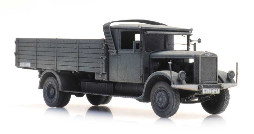 model diecast Artitec H0 1:87 ciężarówka Hansa Lloyd Merkur IIWŚ