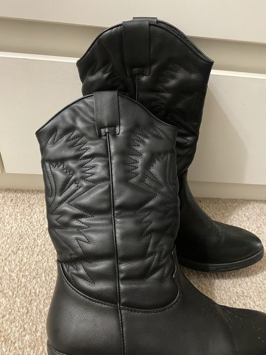 Демисезонные осенние ботинки сапоги в ковбойском стиле 38 / 39 р.