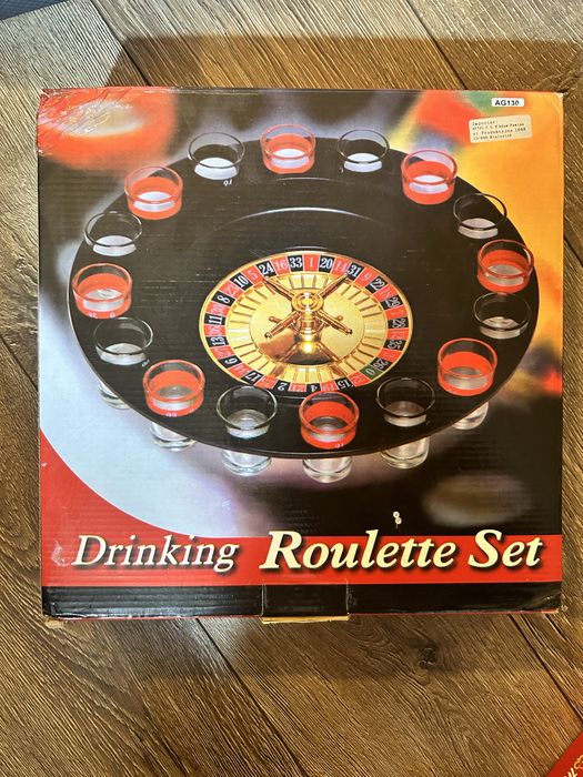 Alkoholowa ruletka Gra dla dorosłych z kieliszkami NOWA prezent