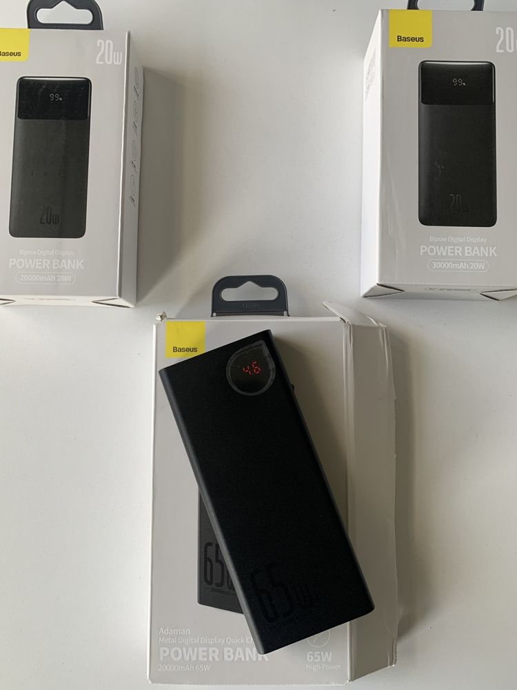 Power Bank Baseus 65W 20000mAh для ноутбука