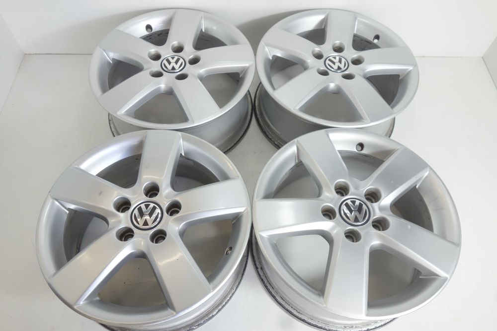 Alufelgi 16" 5x112 Audi A6 Seat Skoda Vw Bora Caddy T-Roc Srebrne 938