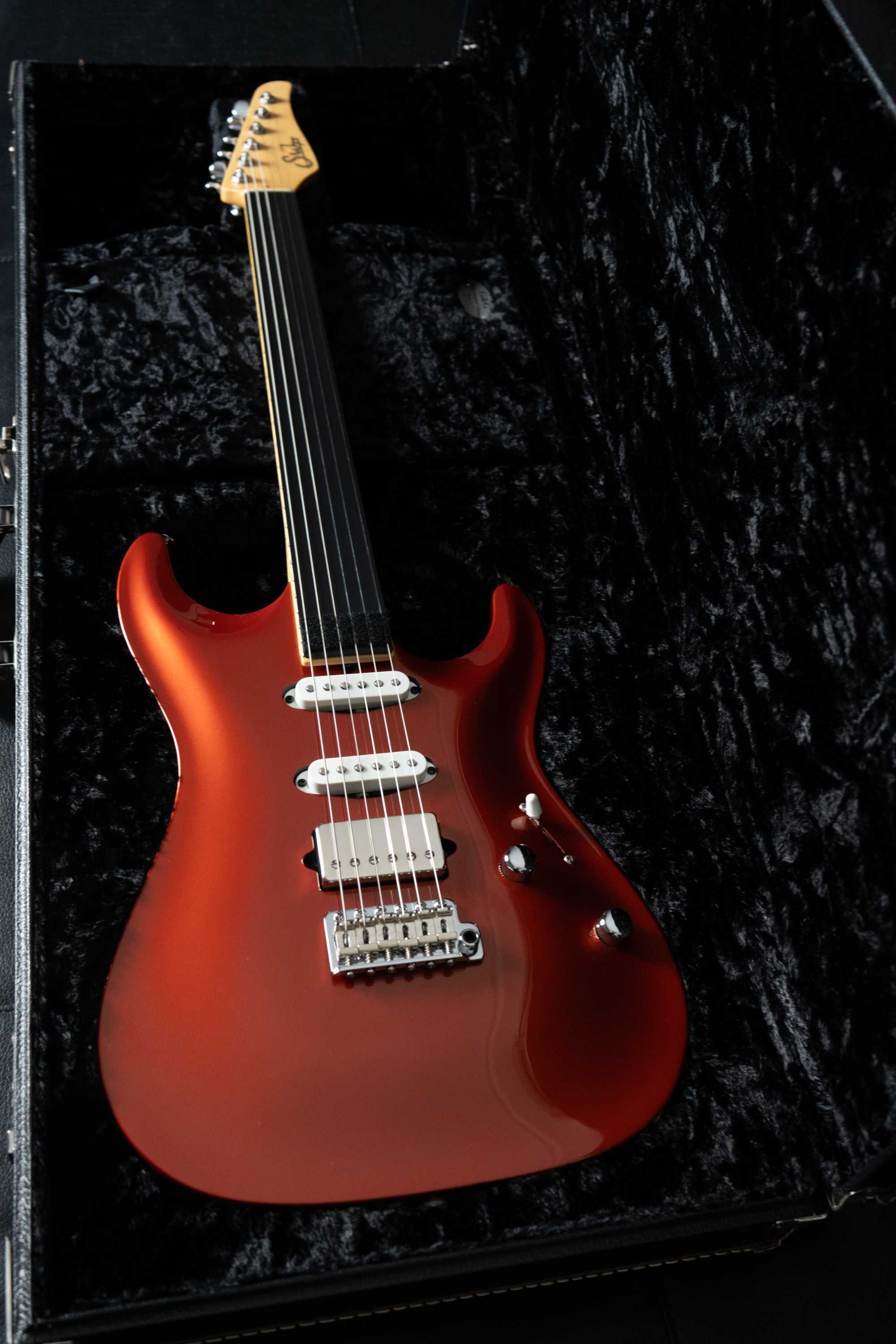 Suhr Custom Shop Standard Carve Top 2011 - Orange Crush Metallic