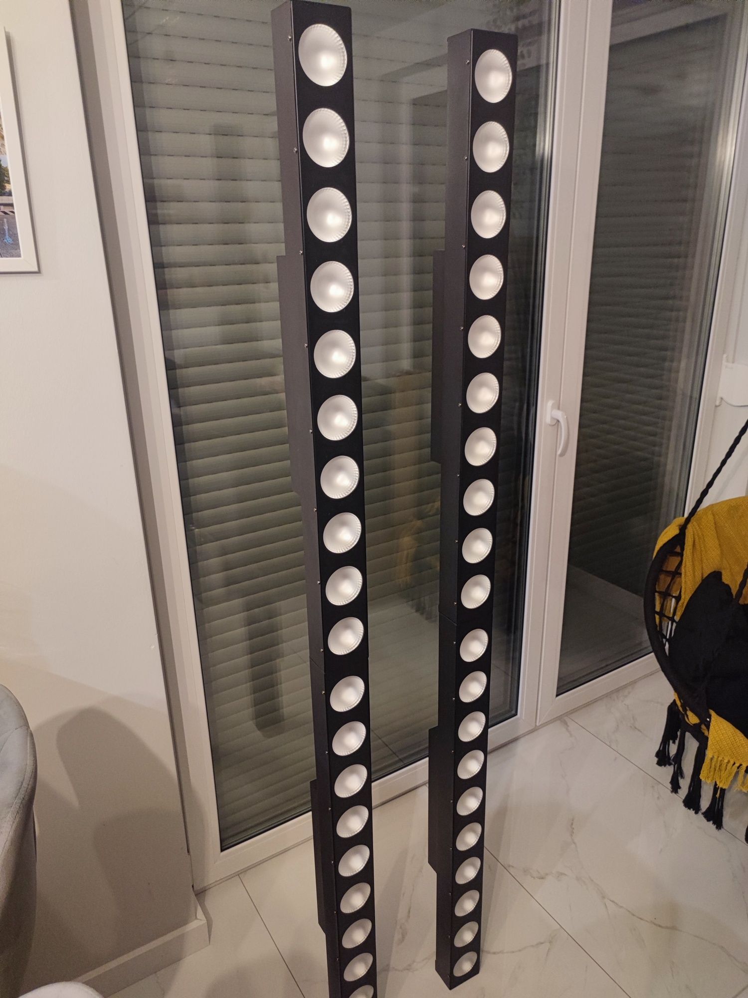 4 x LED BAR COB 10x10W 4 in 1 RGBW 100W DMX powercon nowy zestaw mocne