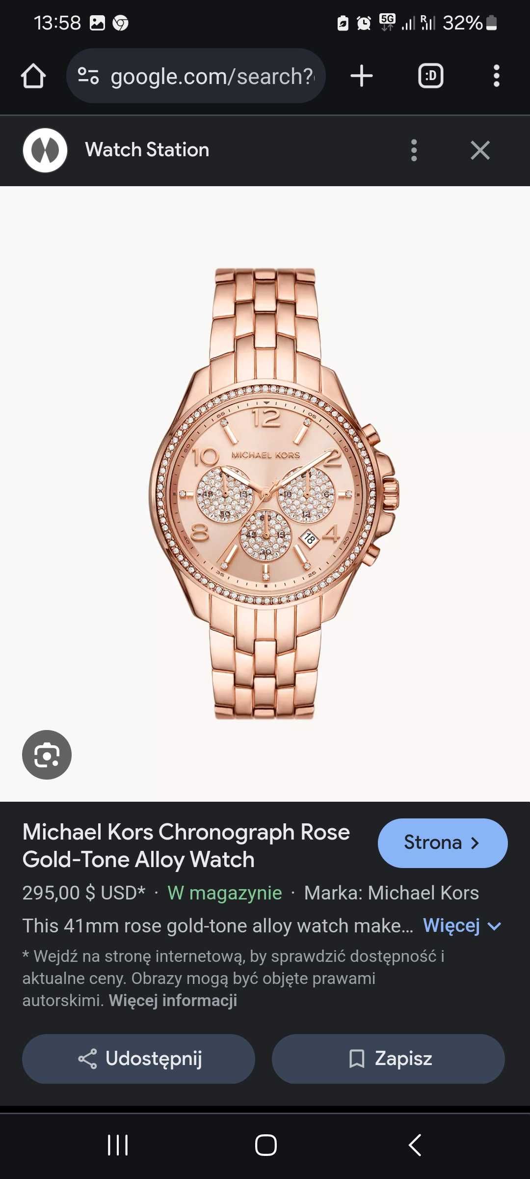 Sprzedam Zegarek Michael Kors MK7251