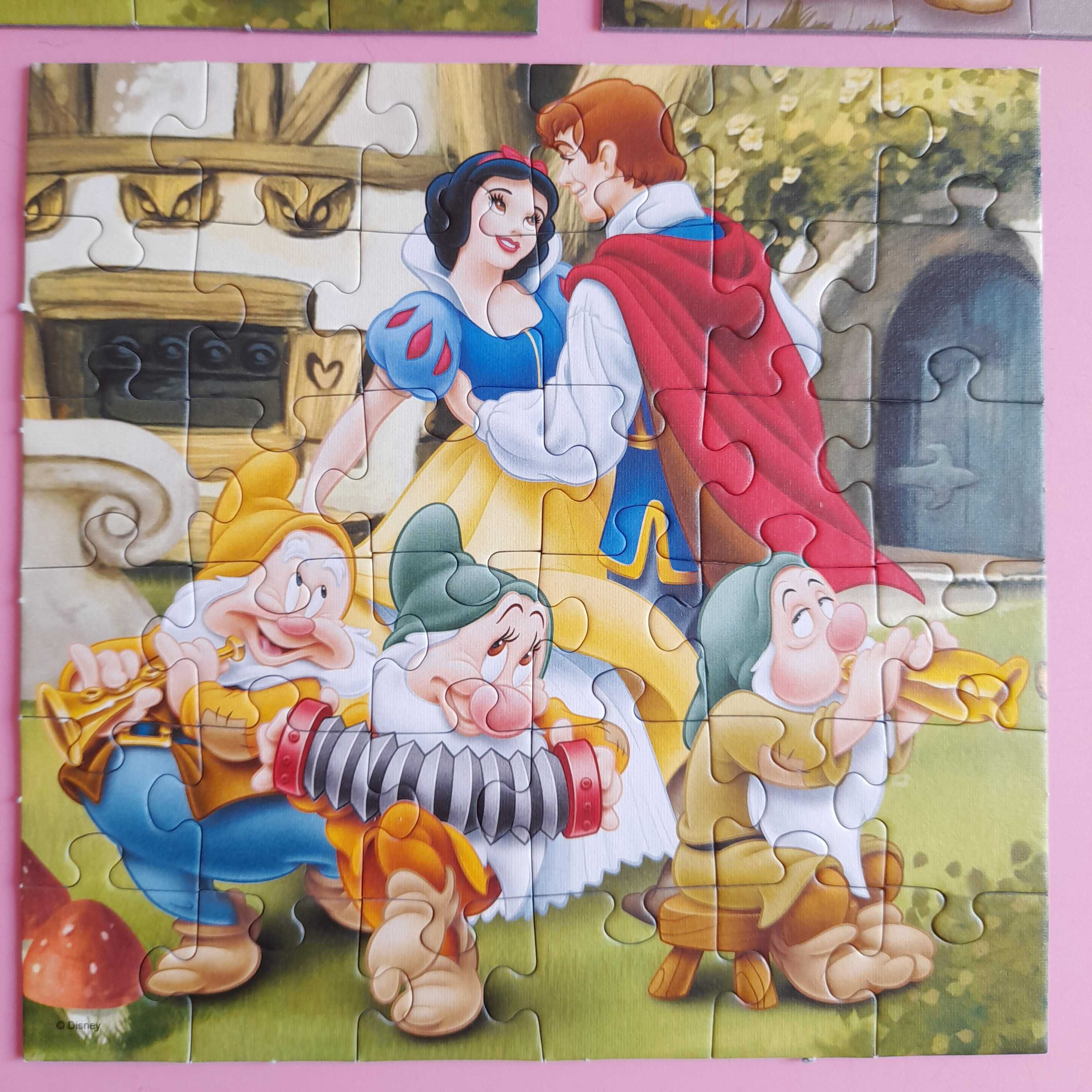 Puzzle Disney Śnieżka Trefl 4+ 3w1 krasnoludki