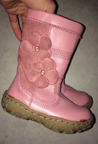 F&F kozaczki różowe buciki 22 róż 13 cm buty dla dziewczynki wiosenne