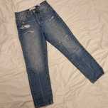 Stradivarius jeansy 100% bawełna wysoki stan