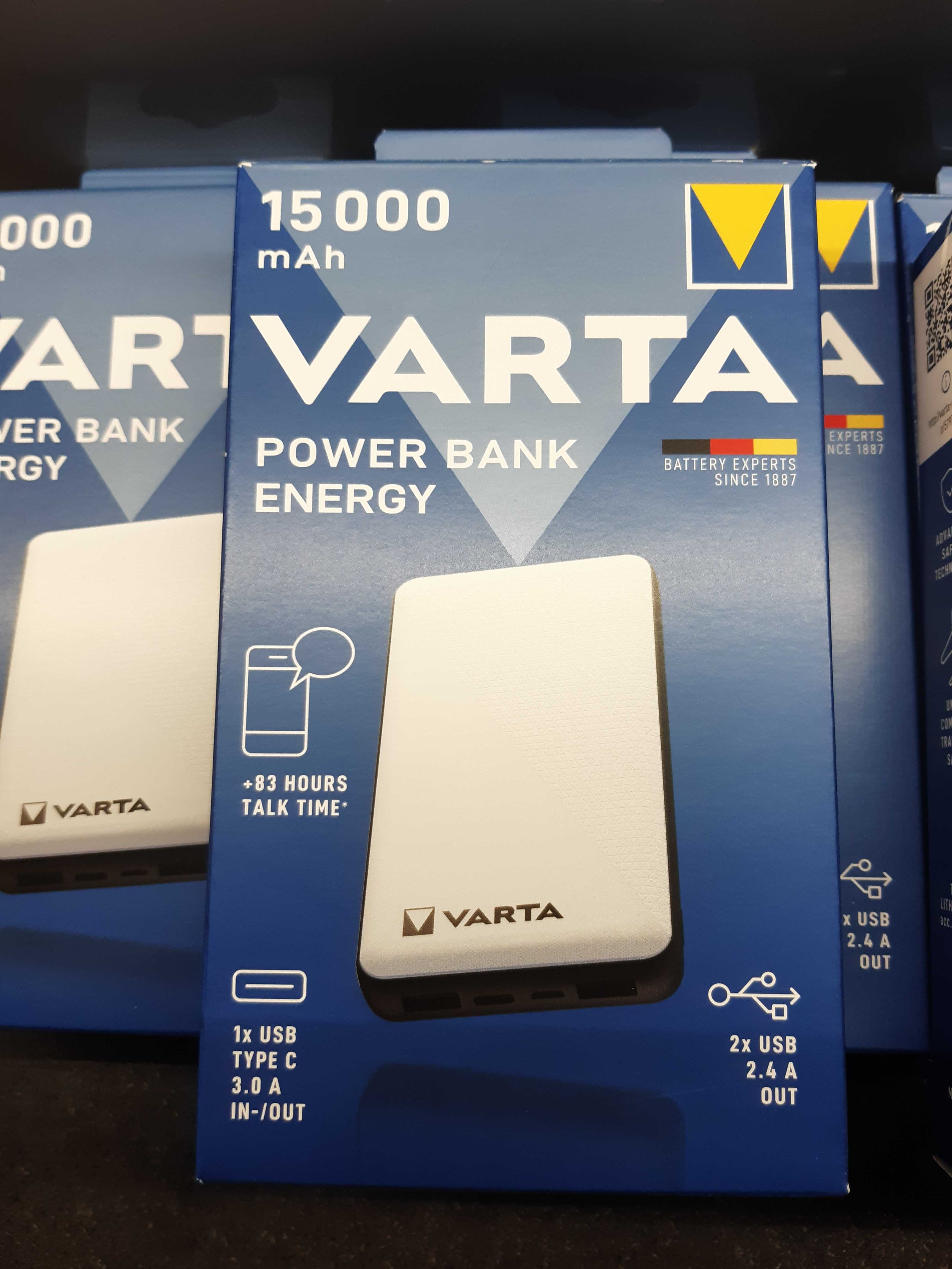 Повербанк Varta Energy 15000 mAh White/PowerBank Varta