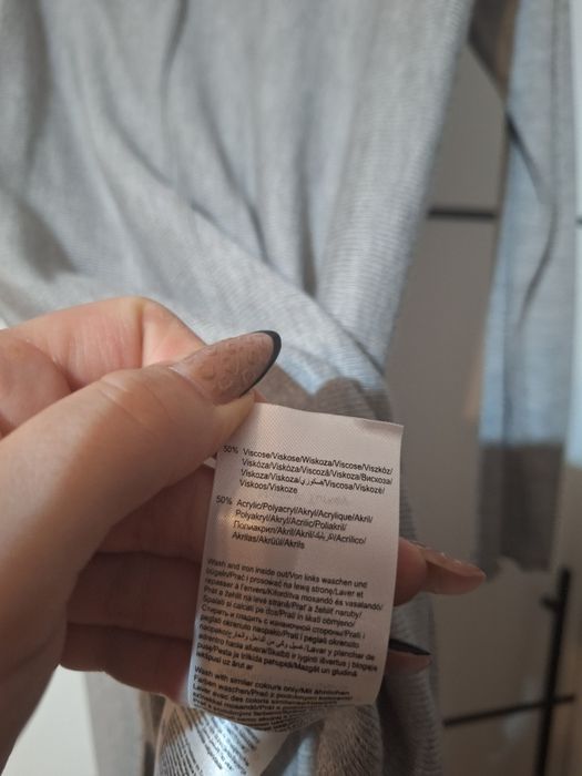 Sukienka z dzianiny długi sweter oversize