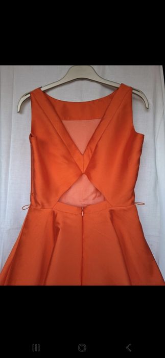 Vestido Cerimónia Alba Conde Laranja - Mulher (36)