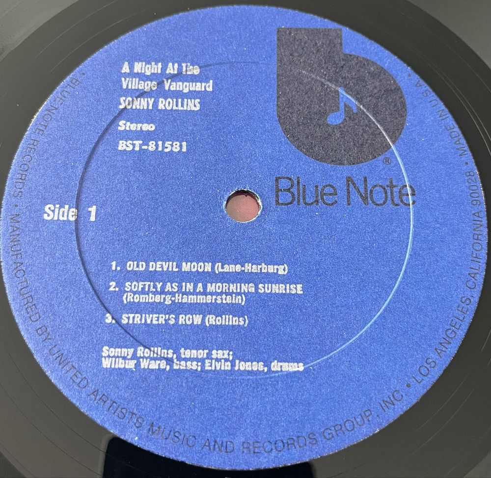 Sonny Rollins - A Night At The Village Vanguard (Winyl, 1975, NM, US)