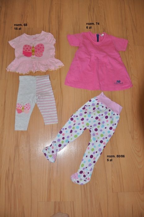 Ubranka dla dziewczynki 68-74