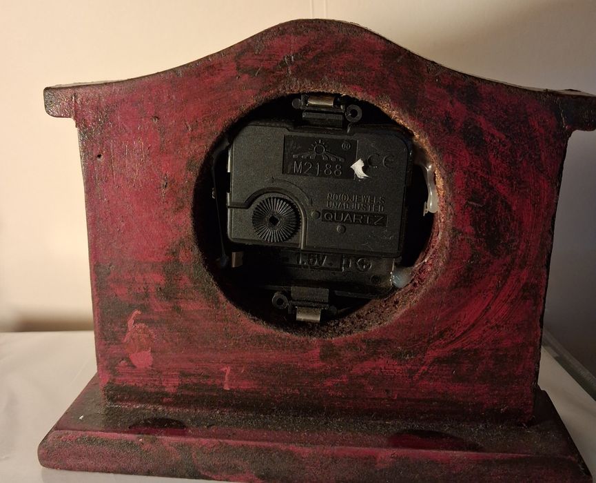 ZEGAR  drewniany kominkowy