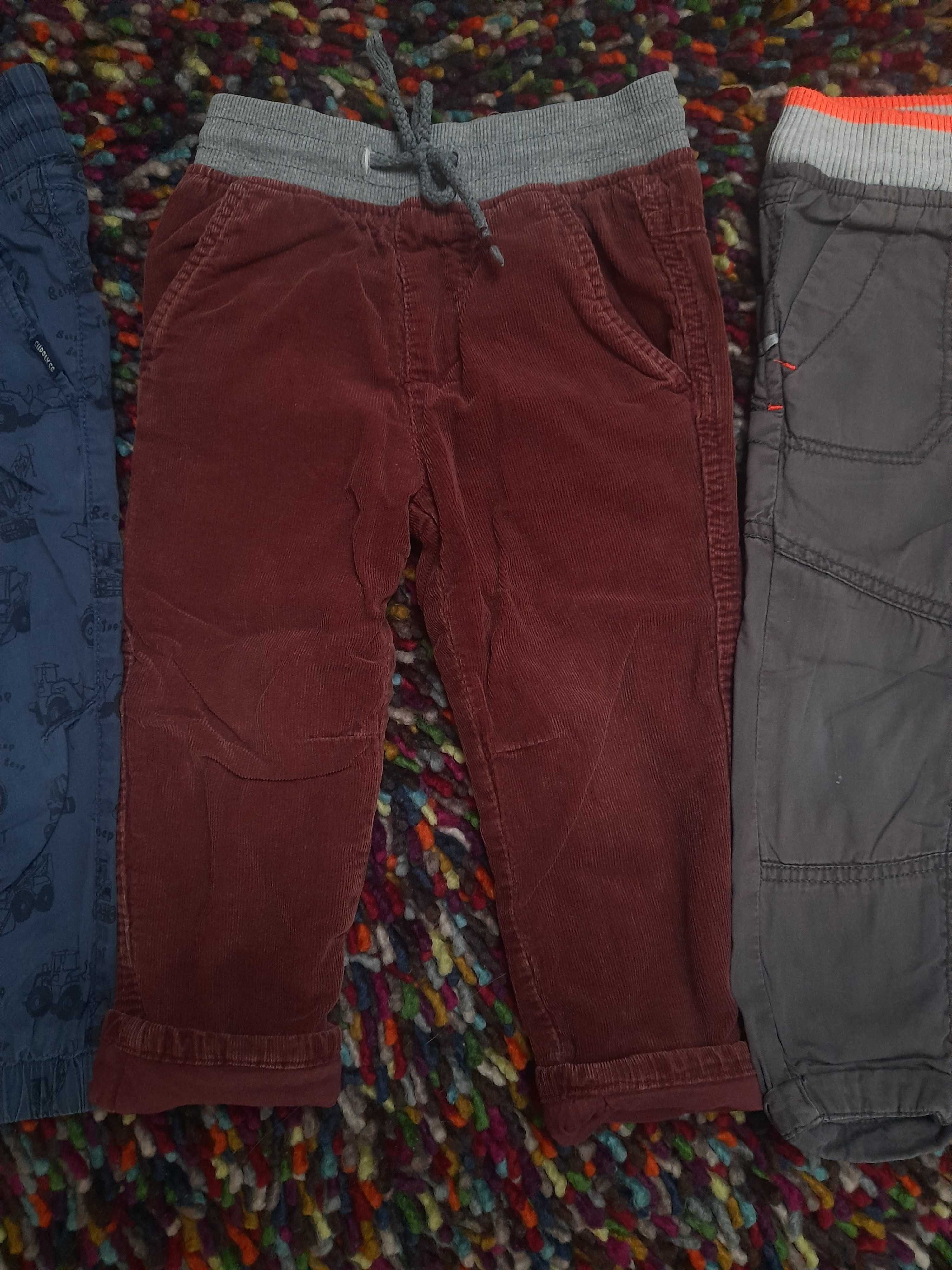 Ocieplane spodnie r 92 3 pary ciepłe z podszewką Reserved H&M Smyk