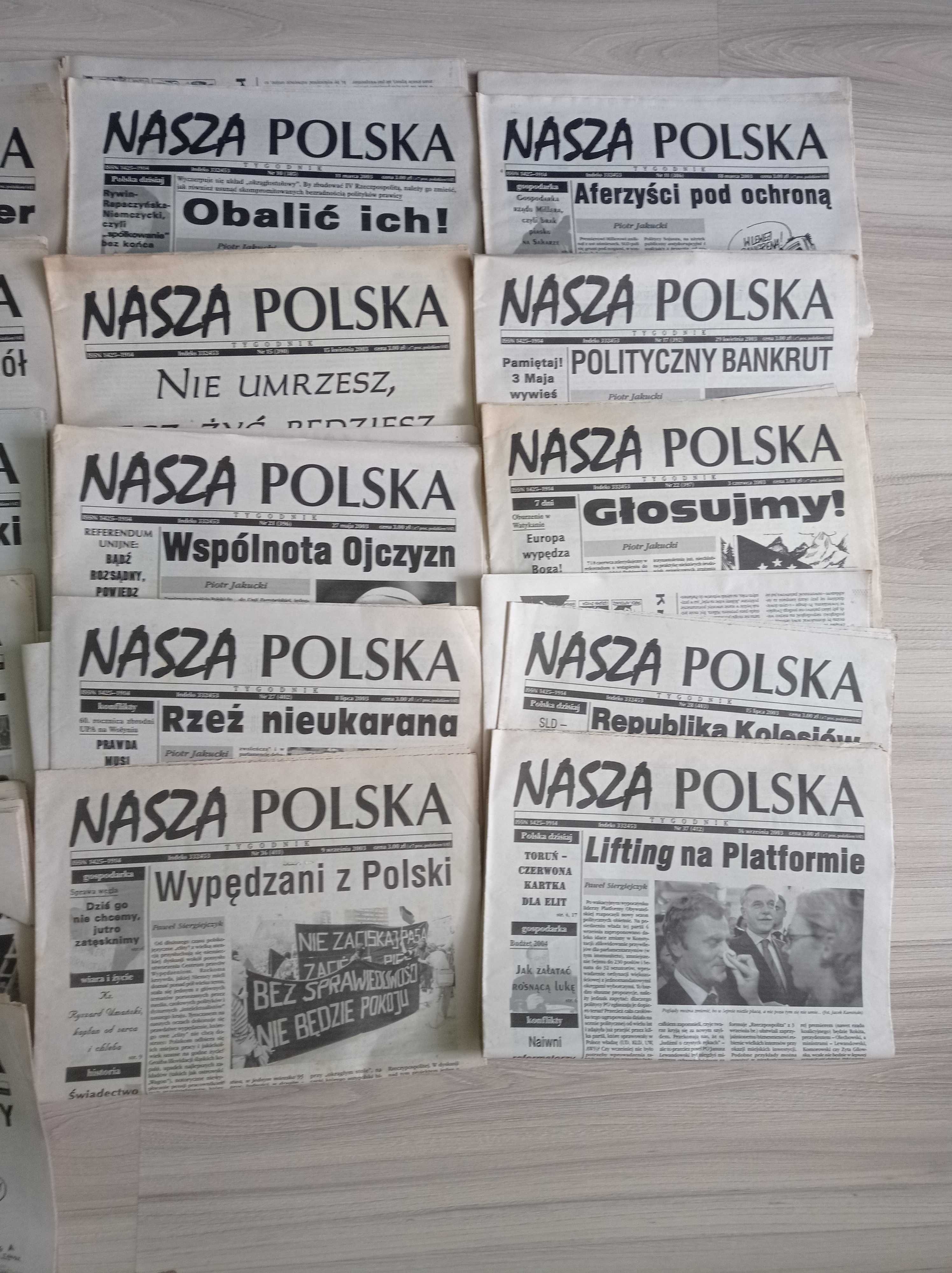 Nasza Polska 2003, zestaw gazet