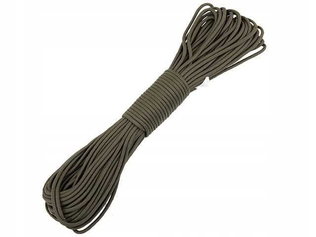 Mocna linka paracord 30m zielona survival outdoor