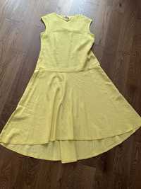 Sukienka Solar len żółta rozm.M