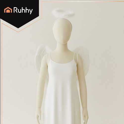 Jasełka strój aniołka dodatki skrzydła z aureolą