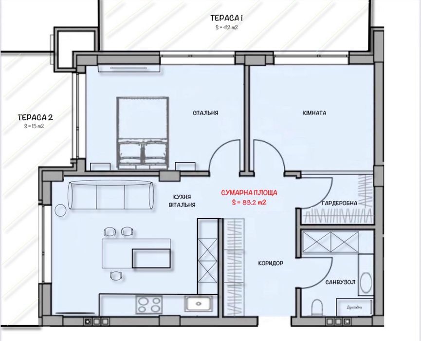 ТОП-ЛОКАЦІЯ!!!  10 хвилин пішки до центру та липової алеї.