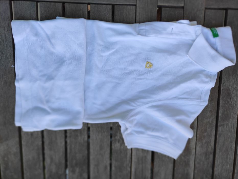 Benetton - 11 a 12 Anos - Pólo Branco