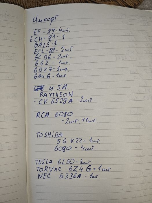 Радиодетали, радиолампы, большое количество 6н, 6п, 6с...