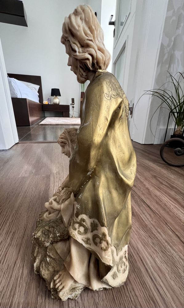 Escultura em pedra Sagrada Família,