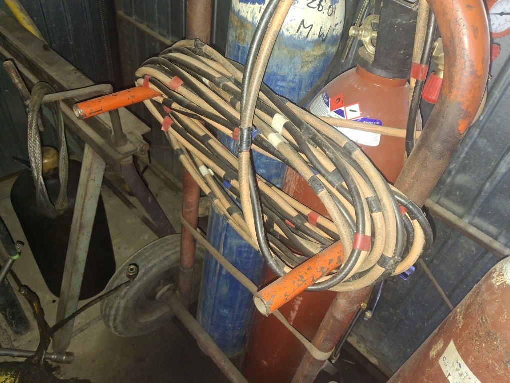 Wózek na butle gaz palnik  reduktor