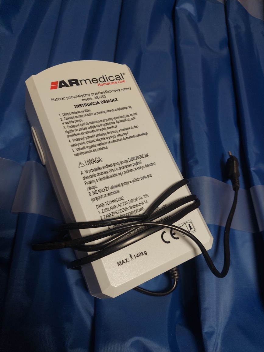 Materac przeciwodleżynowy rurowy AR-950