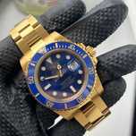 Rolex Submarer Data - Yellow Gold Blue Dial