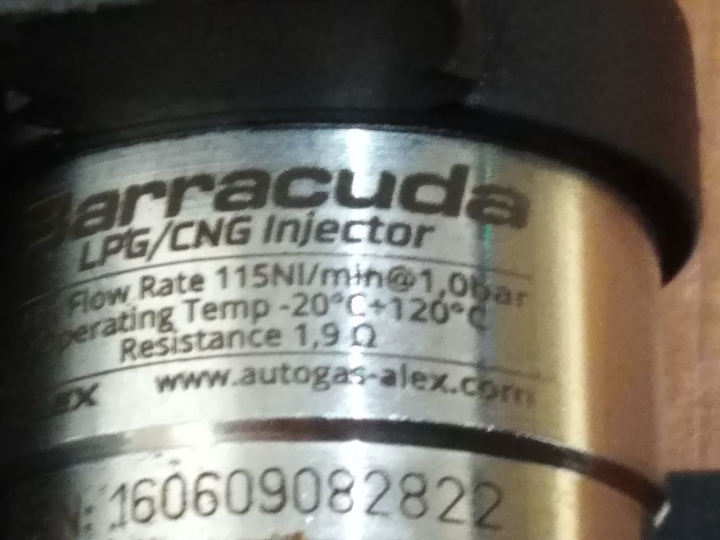 Barracuda 115nl wtryskiwacze 4cyl LPG