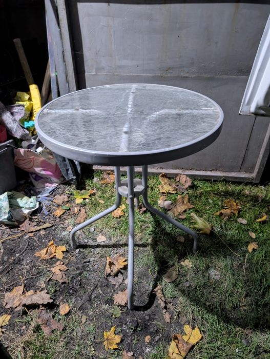 Stolik okrągły ogrodowy/balkonowy