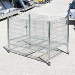 Kosz sklepowy promocyjny z przegrodą 120x80x85 cm ocynkowany wysypowy