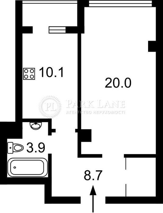 Продам 1 к квартиру Білоруська, 36а, ЖК "Срібна Вежа"