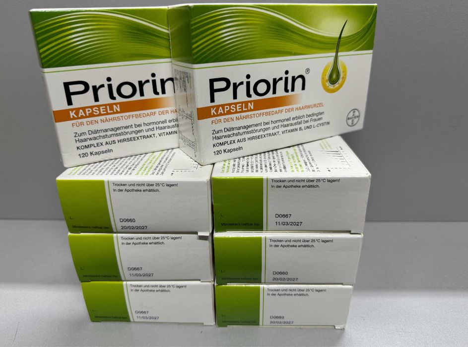 Priorin Приорин Bayer Капсулы для питания корней волос/ 120 штук