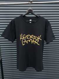 Czarna koszulka z nadrukiem Kendrick Lamar (L) graphic tee koszulka z