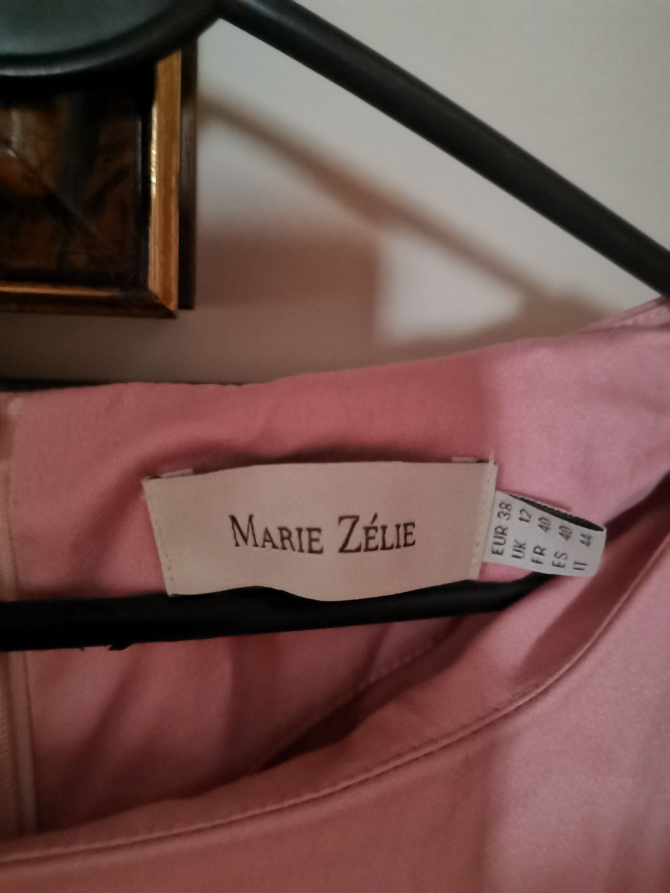 Sukienka bawełna różowa Marie Zelie r. 38