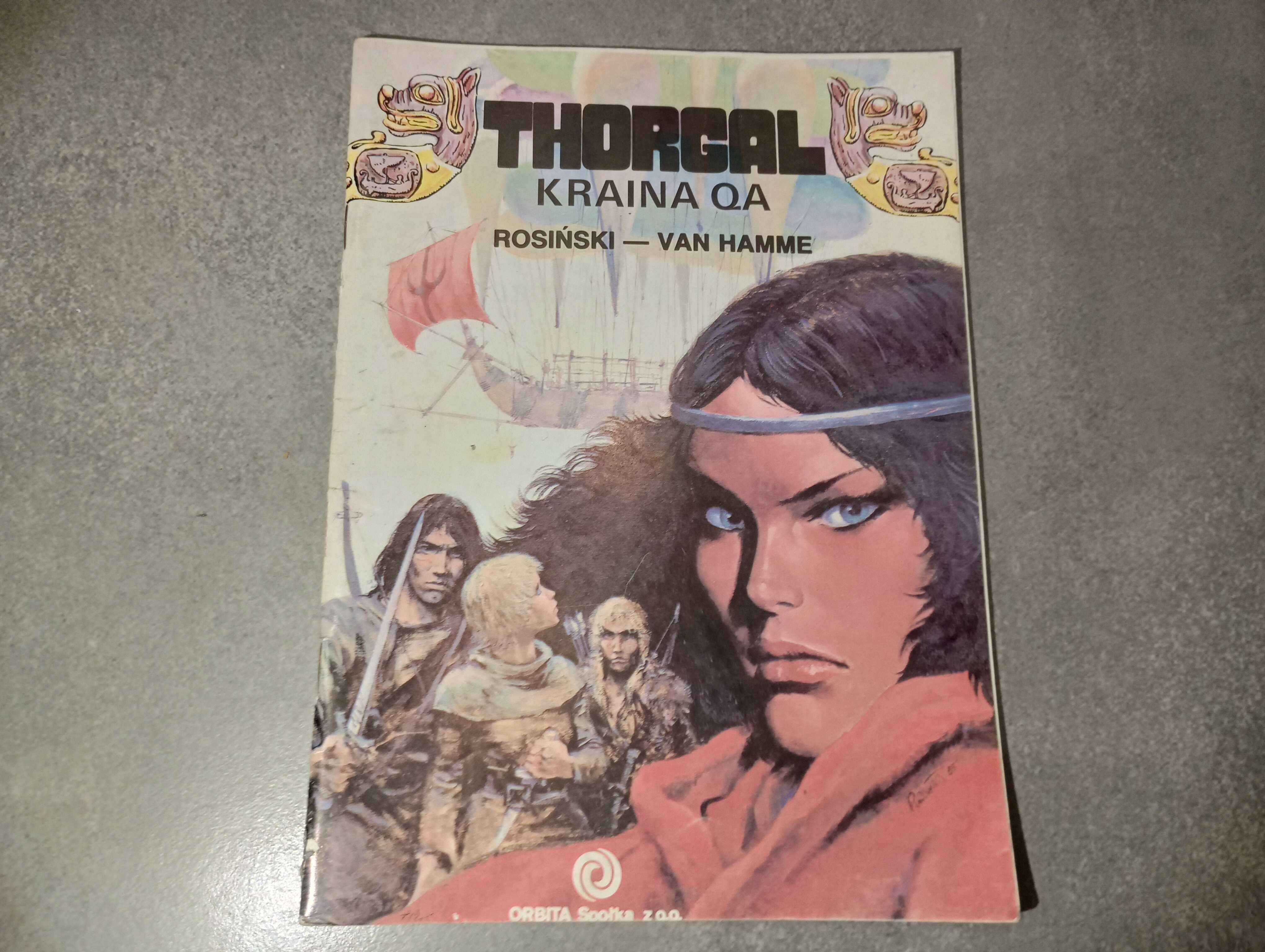 THORGAL "KRAINA QA" WYDANIE 1-sze 1989r. Wydawnictwo ORBITA Komiks PRL