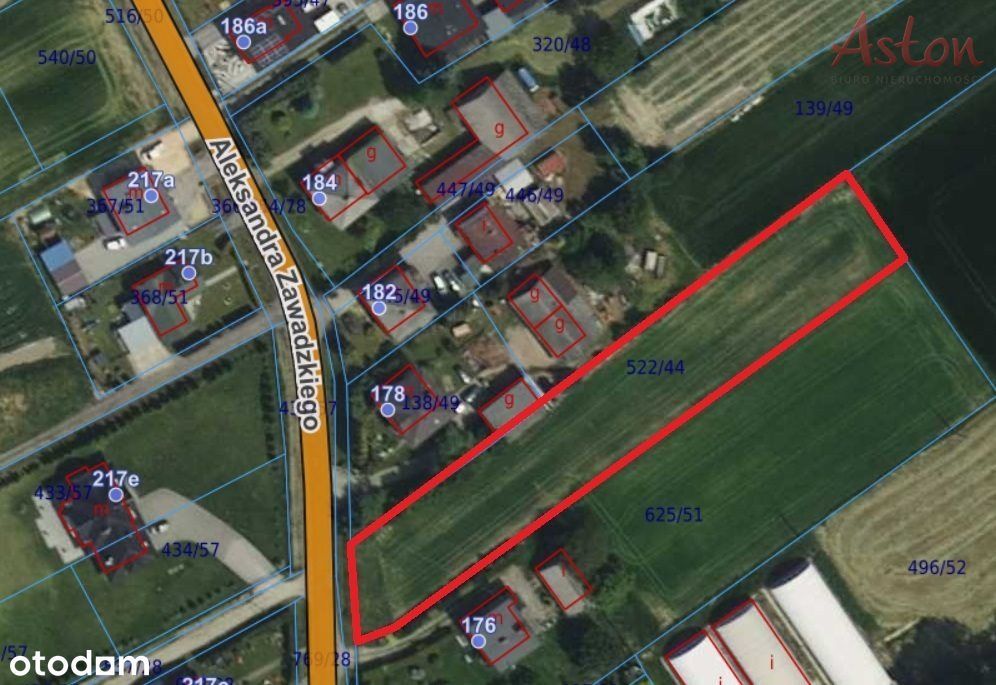 Działka budowlana przy ul. Zawadzkiego